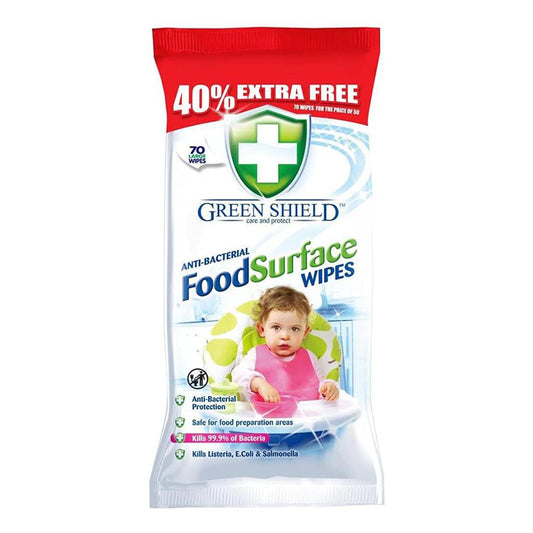 Food Surface Wipes – 70 Pack, Antibacterial & Kitchen Safe