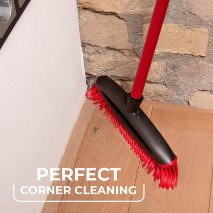 Pet Hair Removal Broom – Soft Rubber Bristles, Easy to Wash, Includes 3 Handles