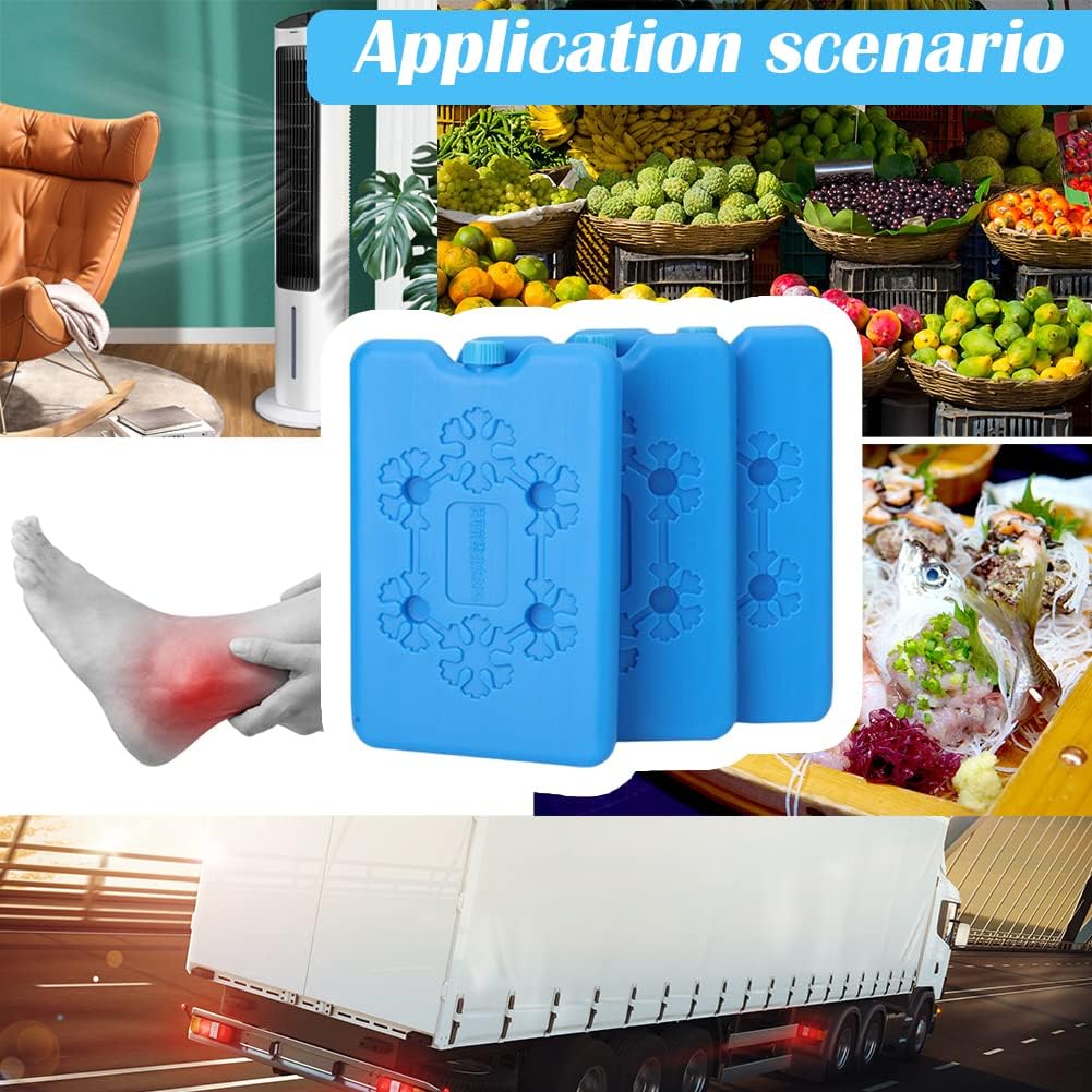 Ashley 400g Ice Brick, Freezer Pack, Reusable Cooling Pack, Ice Pack for Lunch Box, Portable Ice Pack, Non-toxic Ice Pack