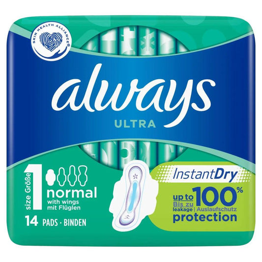 Ultra Pads with Wings (Size 1) – Pack of 14