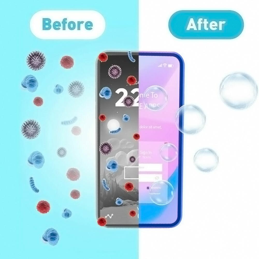 UV Light Mobile Sterilisation Coater, The Ultimate On-the-Go Disinfection Solution for Phones, Watches, and Accessories
