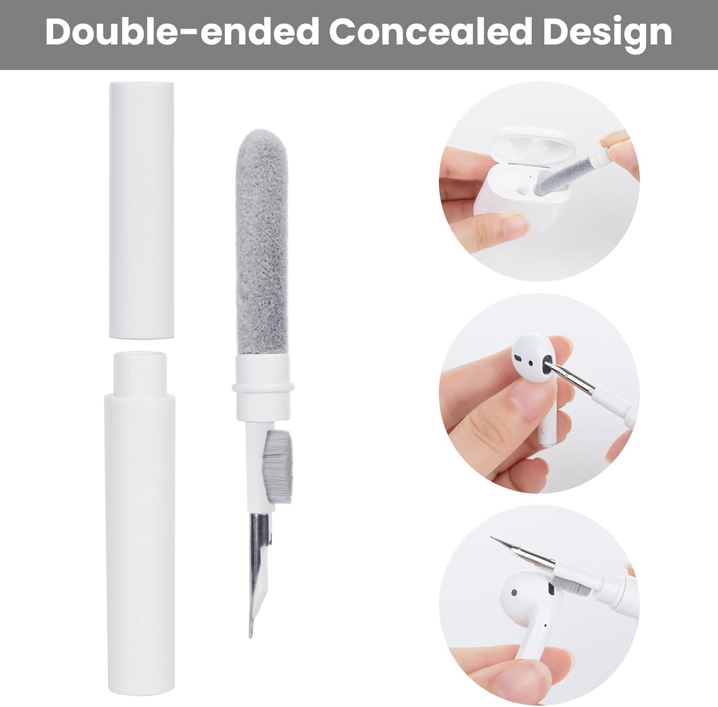3-in-1 Electronics Cleaning Pen – Brush, Sponge & Detailing Tip