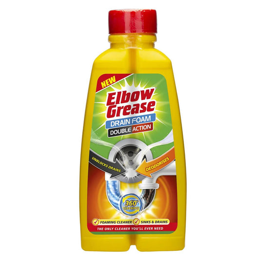 Double Action Drain Foamer 500ml – Unblocks & Cleans Drains