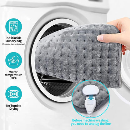 Electric Heat Therapy Pad with Auto Shut Off – Washable Hot Water Bottle Alternative