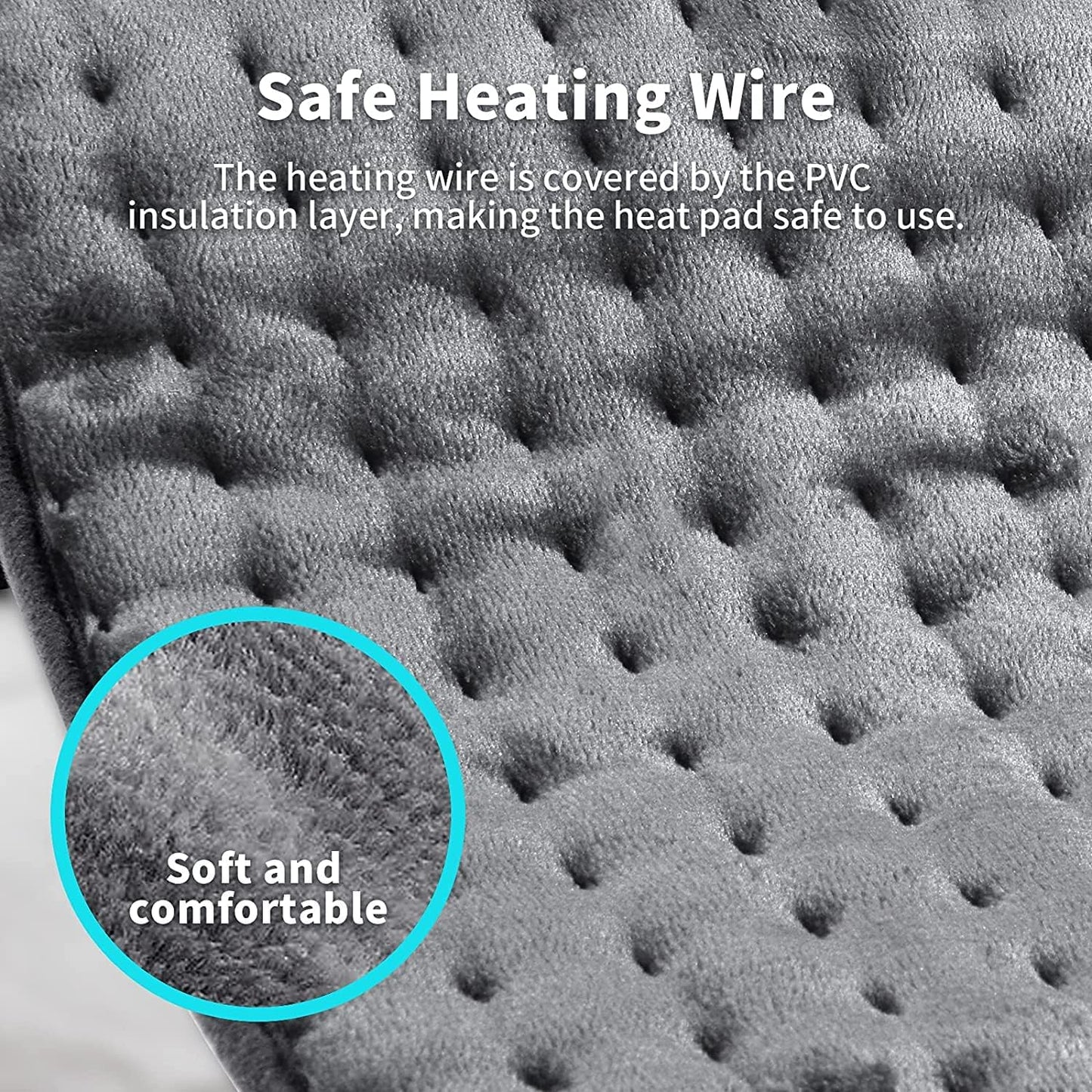 Electric Heat Therapy Pad with Auto Shut Off – Washable Hot Water Bottle Alternative
