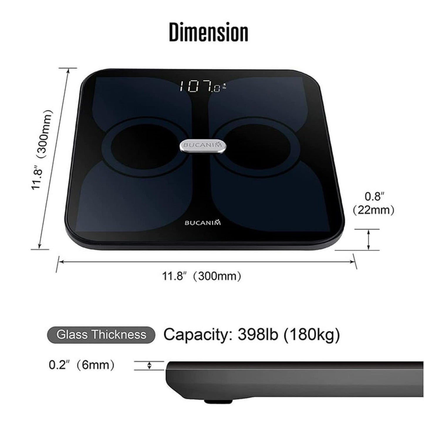 Smart Bluetooth Body Fat Scale – Digital Weight Analyser