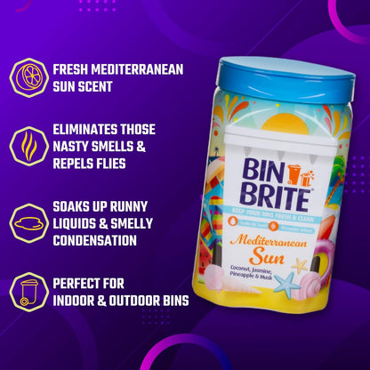 Odour Neutraliser Mediterranean Sun 500g – Papaya & Sugar Cane Bin Freshener