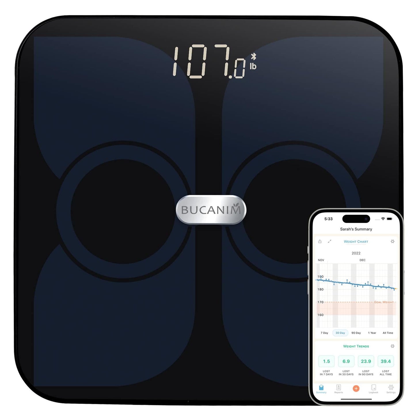 Smart Bluetooth Body Fat Scale – Digital Weight Analyser