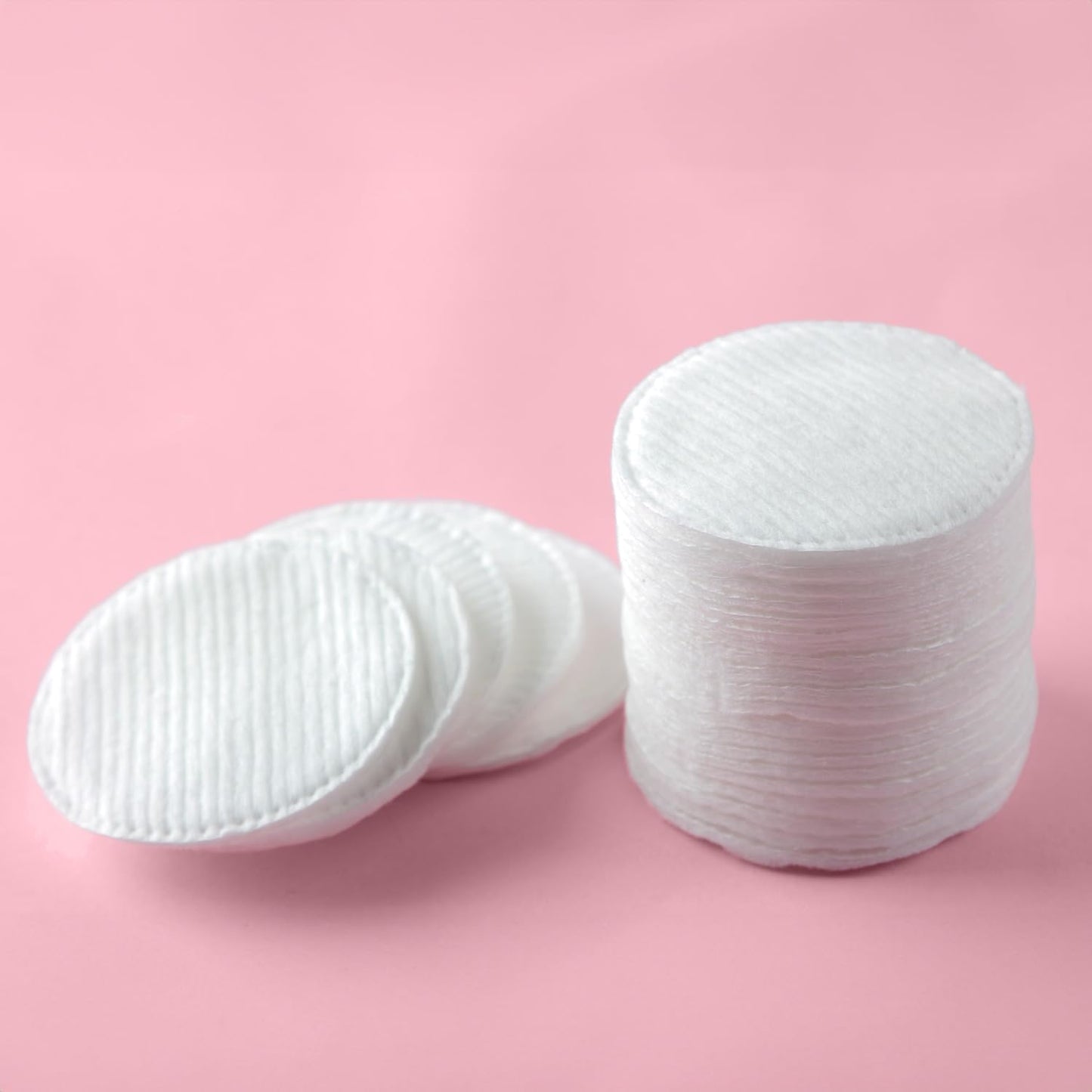 Pure Cotton Wool Pads – 80 Pack, Gentle Face Cleansing & Makeup Removal