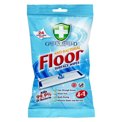 Anti-Bacterial Floor Wipes – 24 Extra-Large Pack, Household Cleaning