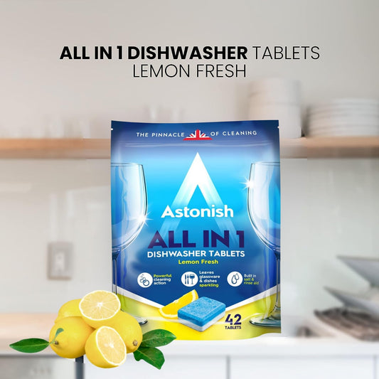 All-in-1 Dishwasher Tablets – Lemon Fresh, 42 Pack