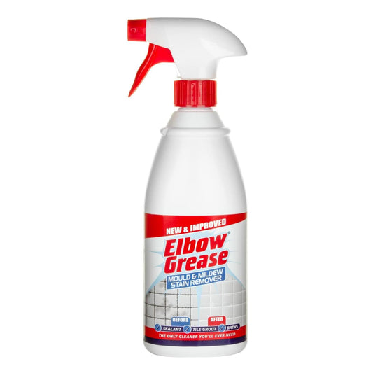 Elbow Grease Mould & Mildew Stain Remover Spray 700ml for Effective Mold Removal, Prevent Mould Growth Bathroom Kitchen Toilet Outdoor and Indoor