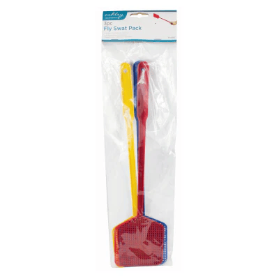 3-Pack Fly Swatters – Long-Reach, Durable Plastic