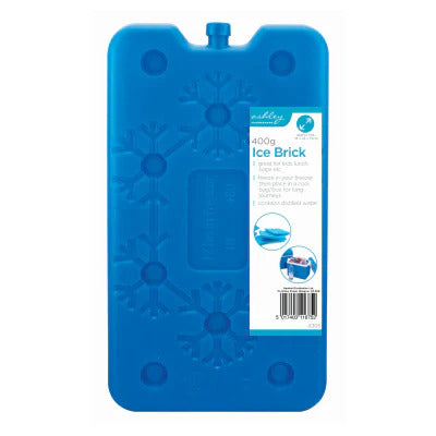 Ashley 400g Ice Brick, Freezer Pack, Reusable Cooling Pack, Ice Pack for Lunch Box, Portable Ice Pack, Non-toxic Ice Pack