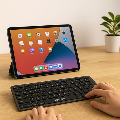 Multi-Platform Wireless Keyboard – Slim, Quiet Typing, Windows/Mac/iOS/Android