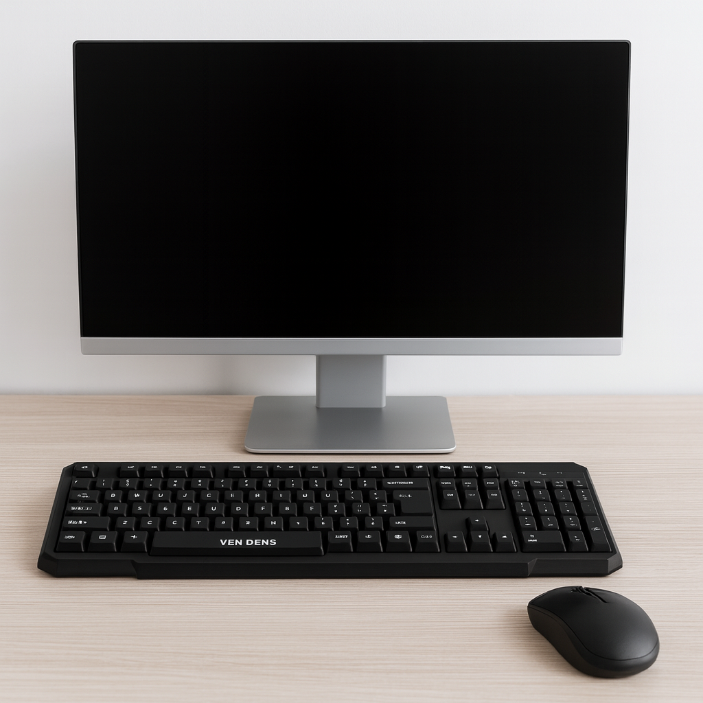 Wireless Keyboard & Mouse Combo – 2.4GHz, Long Range, PC & Laptop Use