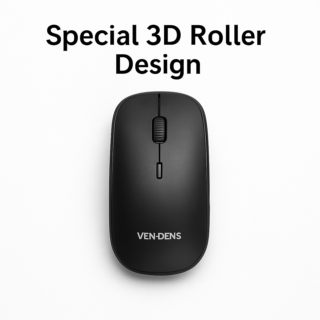 Wireless Keyboard & Mouse Combo – 2.4GHz, Long Range, PC & Laptop Use