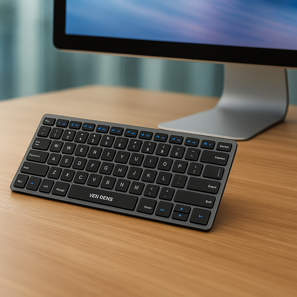 Multi-Platform Wireless Keyboard – Slim, Quiet Typing, Windows/Mac/iOS/Android
