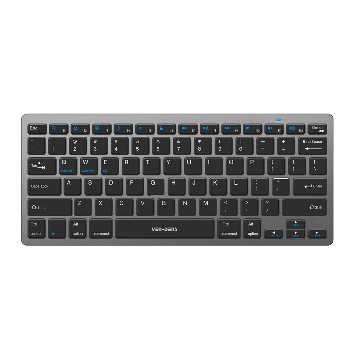 Multi-Platform Wireless Keyboard – Slim, Quiet Typing, Windows/Mac/iOS/Android