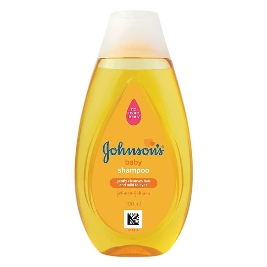 Johnson's Baby Shampoo 100ml Mini Travel Bottle, No More Tears Formula, Hypoallergenic, Soft and Shiny Hair, Ideal Baby Shower Gift - Haircare Kids for Holidays