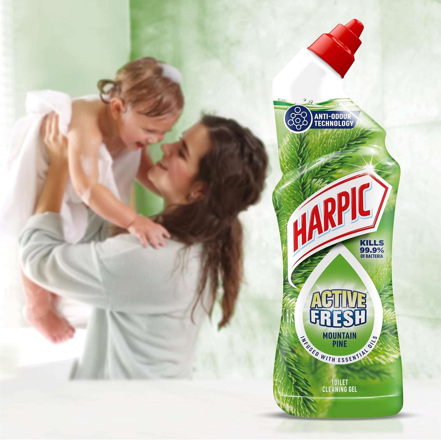 Active Fresh Toilet Gel 750ml – Kills 99.9% Bacteria, Anti-Growth Formula