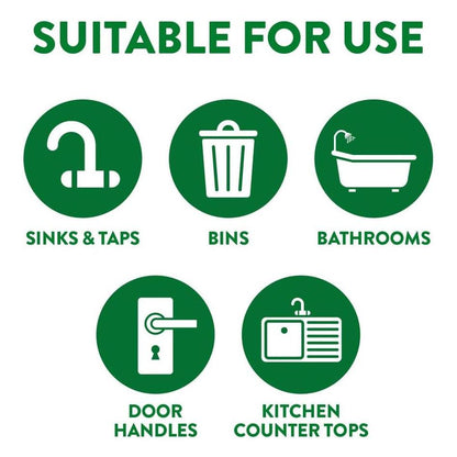Anti-Bacterial Household Surface Wipes – 70 Pack, Grease & Stain Removal