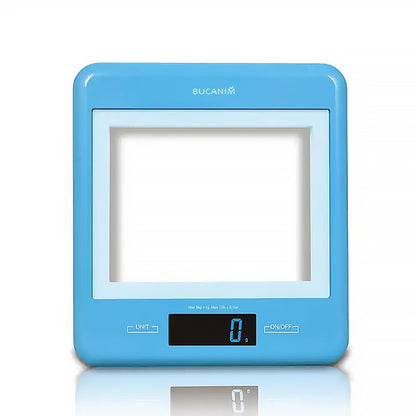 5kg Digital Kitchen Scale – Tempered Glass, LED Display, Stand-Up Design