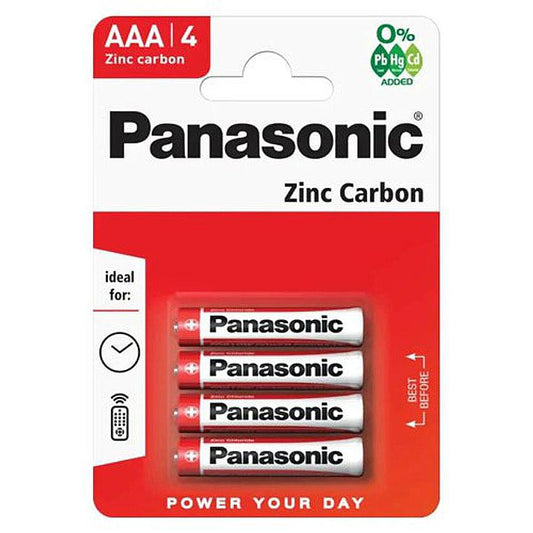 AAA Zinc Carbon Batteries (Pack of 4) – Reliable & Long Lasting