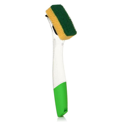 Refillable Sponge Brush with Soap-Dispensing Handle – Kitchen Cleaner
