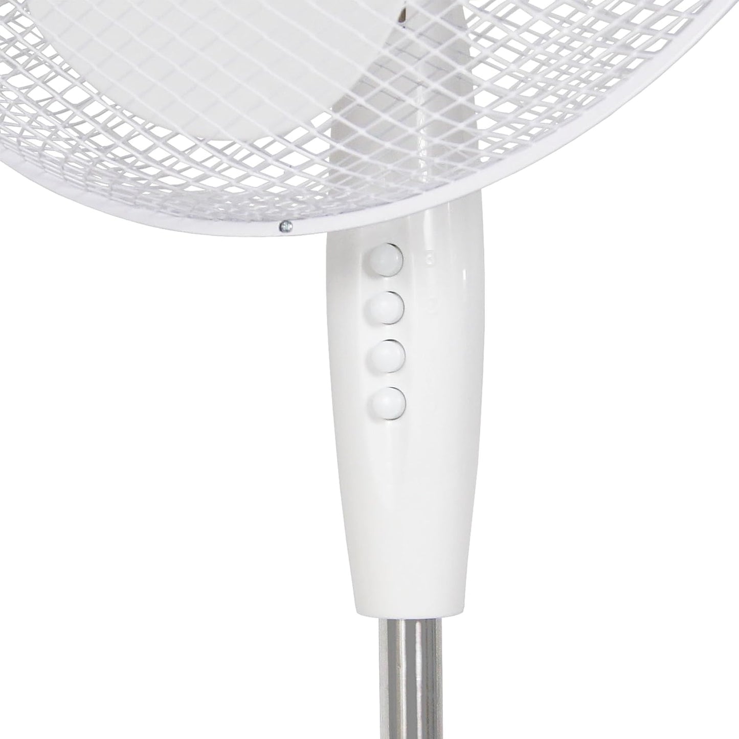 16” Portable Oscillating Pedestal Fan – 3 Speed Adjustable Cooling, White