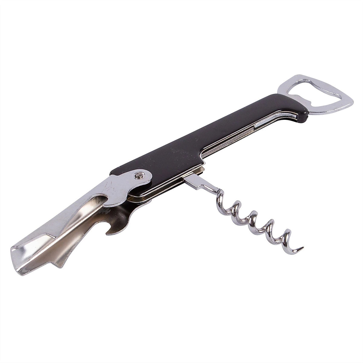Ashley 3-in-1 Corkscrew & Bottle Opener – Wine, Beer & Foil Cutter Tool