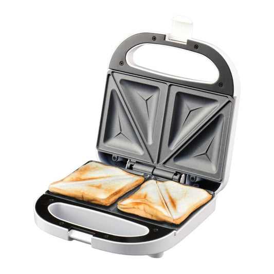 2-Slice Sandwich & Toastie Maker – 750 W, Non-Stick Plates, Cool-Touch Handle