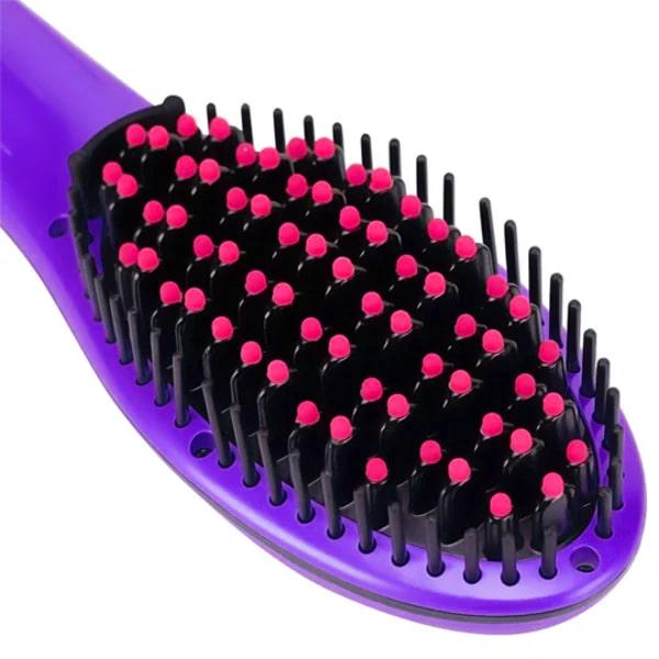 Advanced Hair Straightening Brush – Anti-Static, Adjustable Temperature, Quick Styling