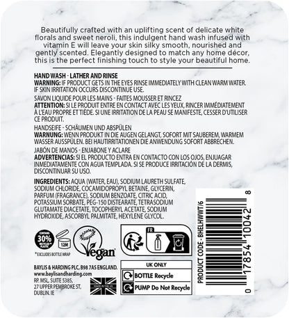 White Tea & Neroli Hand Wash – 500ml Gentle & Soothing