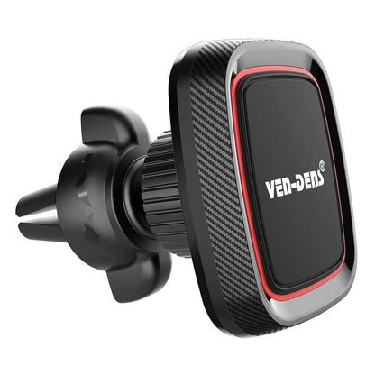 Magnetic Car Air Vent Phone Holder – 360° Rotation, Cable Clip