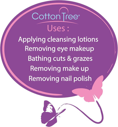 Pure Cotton Wool Pads – 80 Pack, Gentle Face Cleansing & Makeup Removal