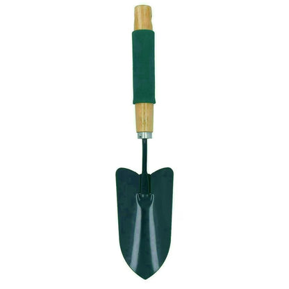 Green Grip Garden Trowel – 40cm Wooden Handle Digging Spade