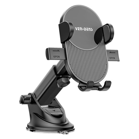Magnetic Vent Car Phone Holder – 360° Rotation, Cable Clip, Compact Design