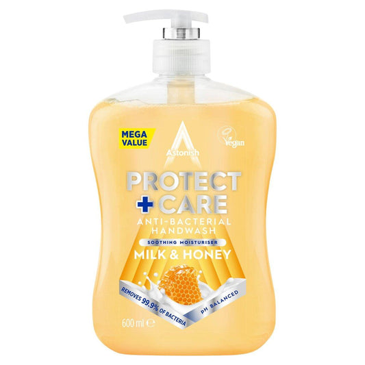 Milk & Honey Hand Wash – 600ml Antibacterial & Soothing