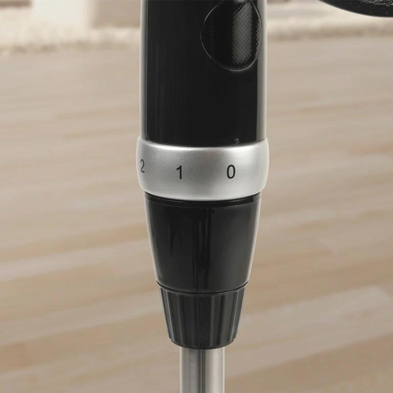 16” High Velocity Pedestal Fan – 3 Speeds, Adjustable Height, Black