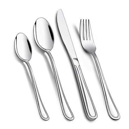 4-Piece Stainless Steel Cutlery Set – Durable, Rust-Resistant Tableware