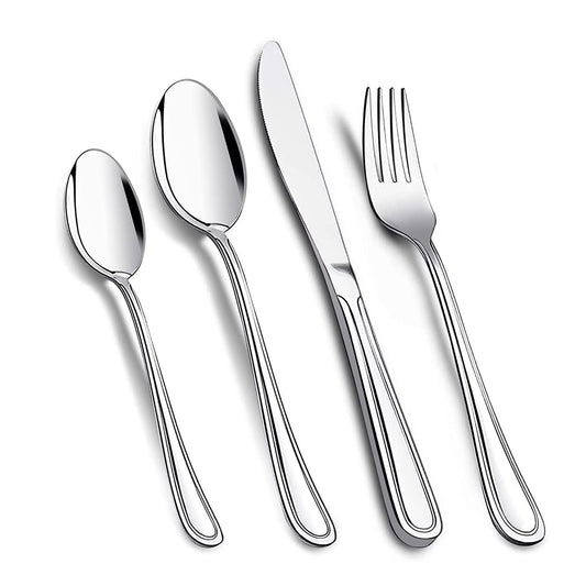 4-Piece Stainless Steel Cutlery Set – Durable, Rust-Resistant Tableware