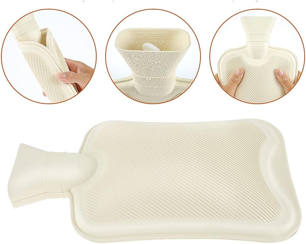 2L Fluffy Plush Hot Water Bottle – Ultra-Soft Cover