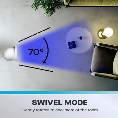 30” Slimline Oscillating Tower Fan – 3 Speed Settings, Quiet & Space-Saving Design