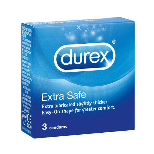 Extra Safe Condoms 3 Pack – Strong, Lubricated, Comfortable Fit