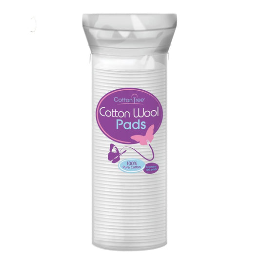 Pure Cotton Wool Pads – 80 Pack, Gentle Face Cleansing & Makeup Removal