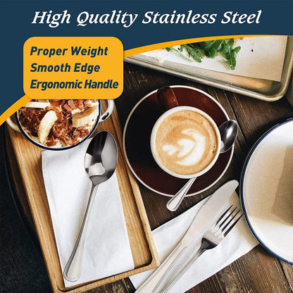 4-Piece Stainless Steel Cutlery Set – Durable, Rust-Resistant Tableware