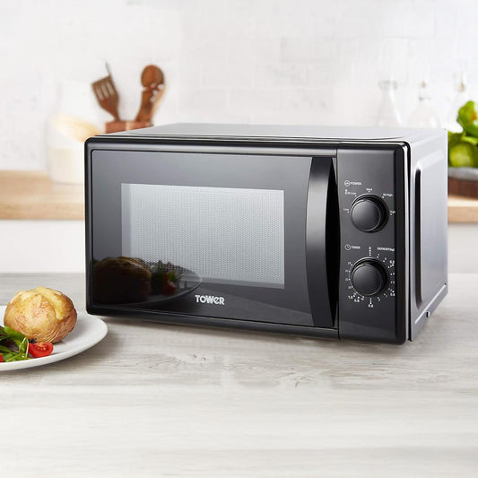 20L Manual Microwave Oven – 700W Compact Countertop Kitchen Cooker