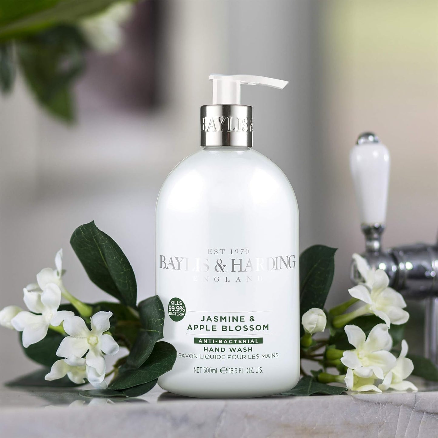 Jasmine & Apple Blossom Anti-Bacterial Hand Wash – 500ml
