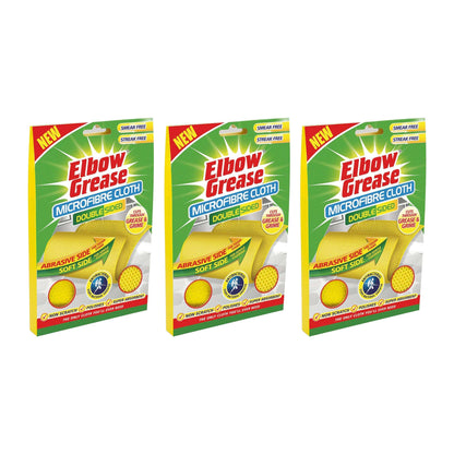 Elbow Grease Double Sided Microfibre Cloth Cuts Through Grease & Grime